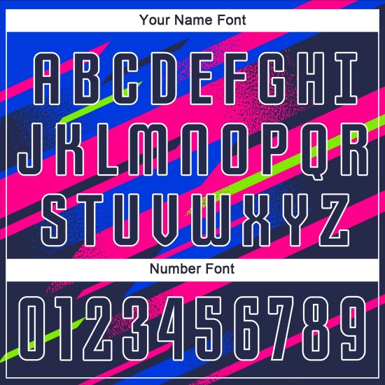 Fußball Figur Trikot Sublimation Custom Royal-Pink Uniform Navy