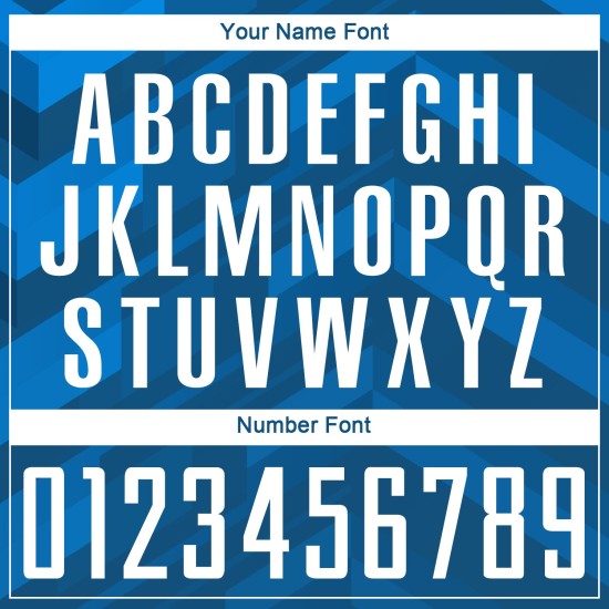 Fußball Custom Blau Jersey Weiß-Schwarz Licht Uniform Sublimation