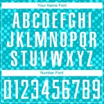 Jersey Fußball Weiß Benutzerdefinierte Uniform Sublimation Aqua