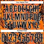 Orange Custom Jersey Sublimation Uniform Abstrakt Schwarz-Weiß Bay Fluid Soccer